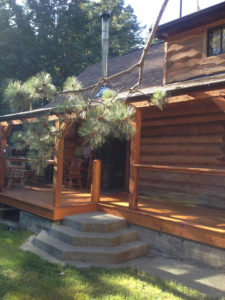 cedar porch railing